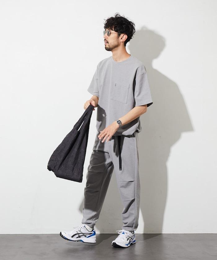 夏季針織寬鬆修身編織休閒長褲