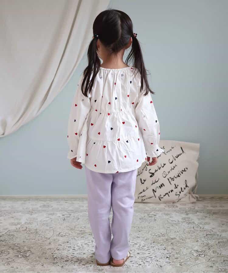 心形刺繡層疊連衣裙