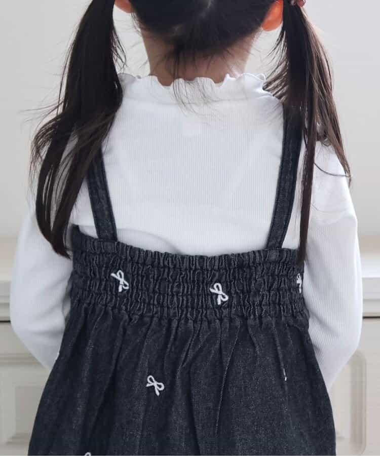 蝴蝶結刺繡吊帶連衣裙＆內搭套裝