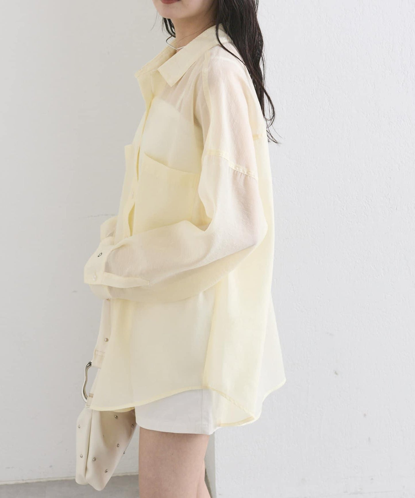 透視大號襯衫