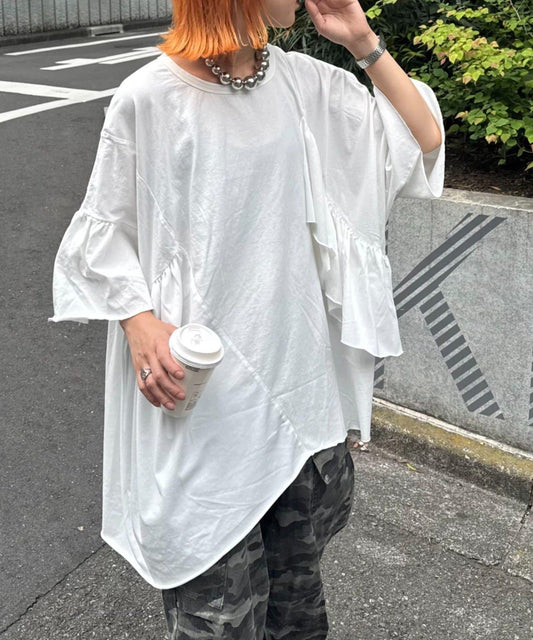 etsinta改良款荷葉邊上衣