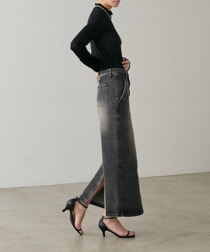 【LARUTA】透視天竺高領T恤