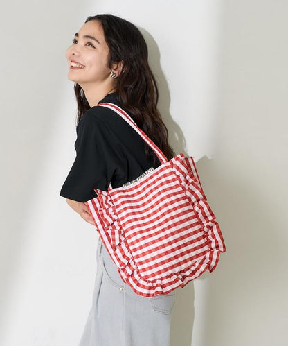 聯名 格子紋 托特包