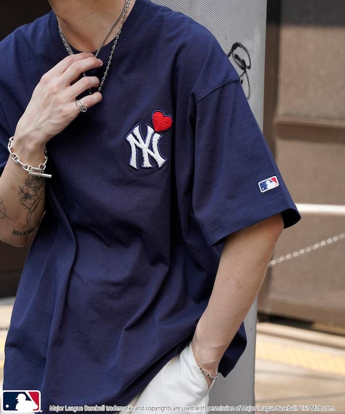 聯名 MLB 心形標誌相良刺繡T恤