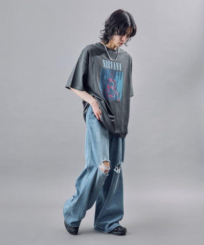 涅槃銀色顏料T恤