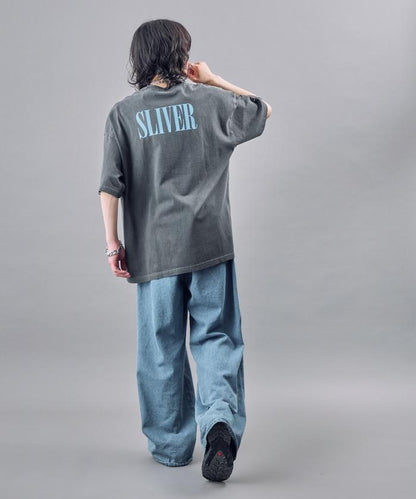 涅槃銀色顏料T恤
