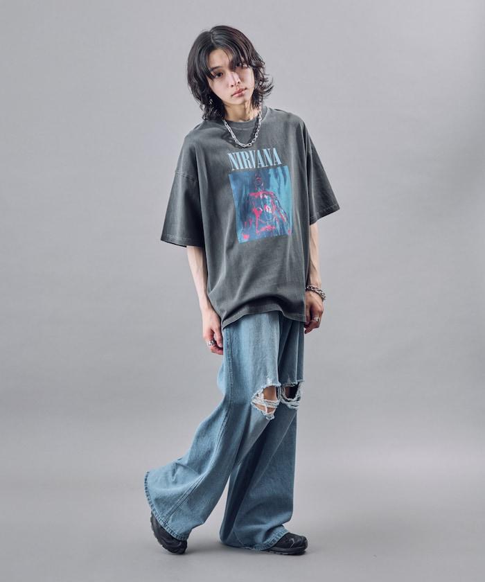 涅槃銀色顏料T恤