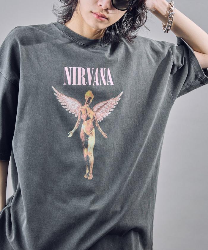 NIRVANA IN UTERO 色素T恤
