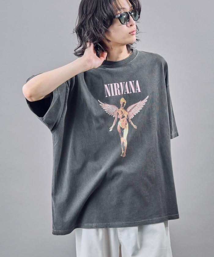 NIRVANA IN UTERO 色素T恤