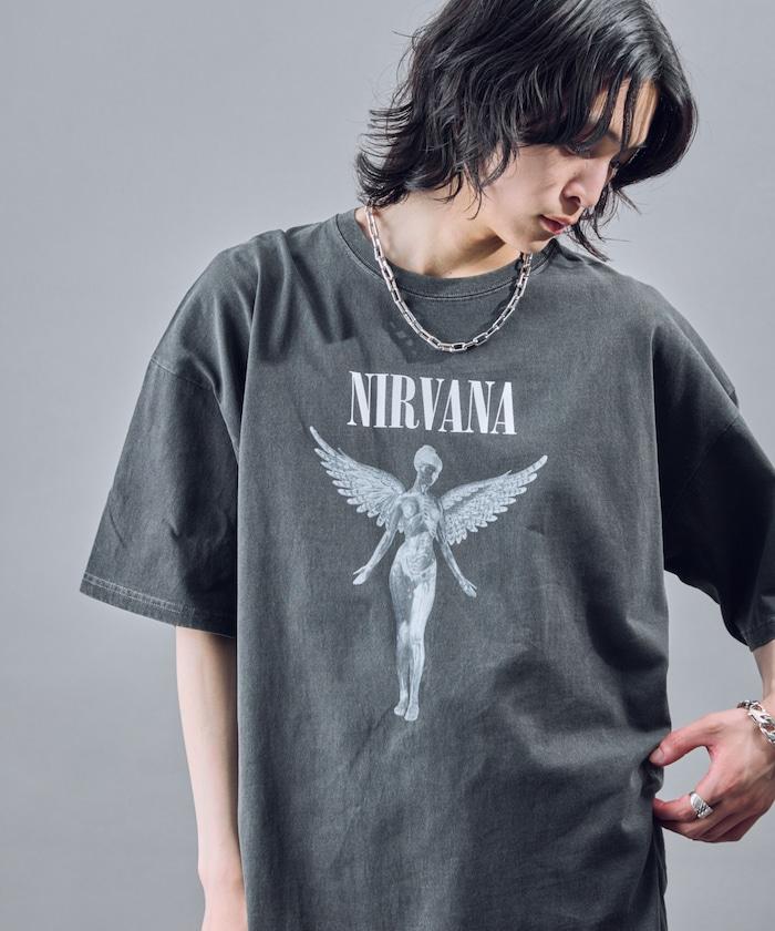 NIRVANA IN UTERO 色素T恤