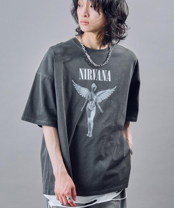 NIRVANA IN UTERO 色素T恤