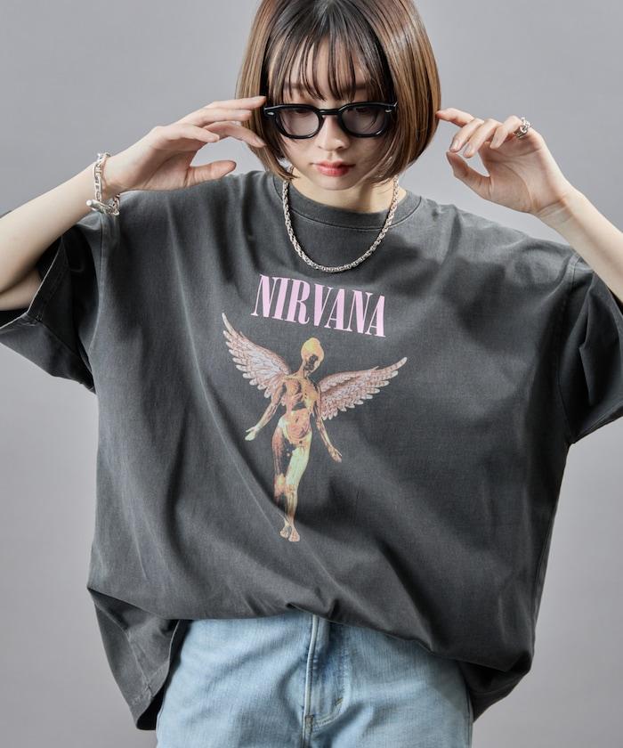 NIRVANA IN UTERO 色素T恤