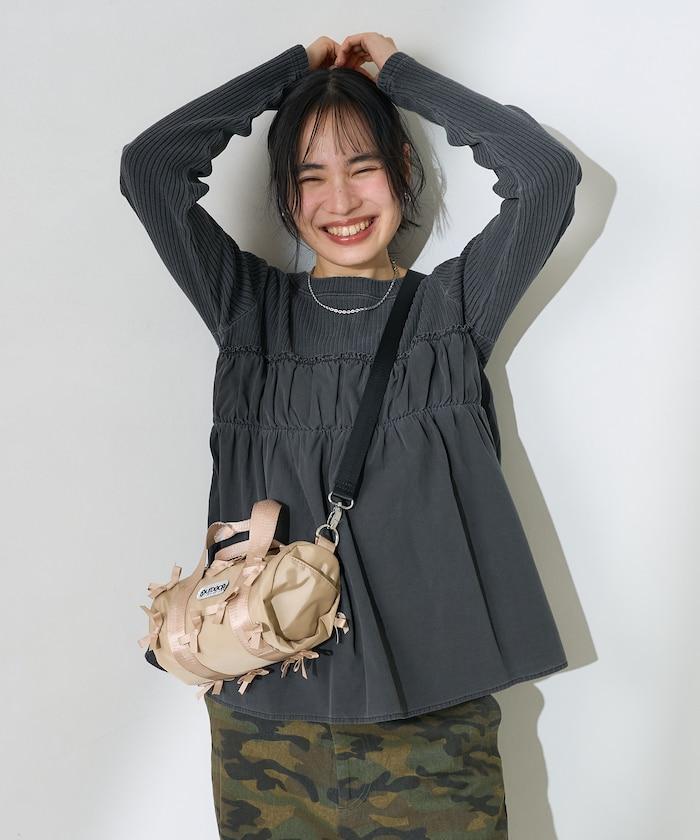 軍裝風連帽領顏料T-shirt