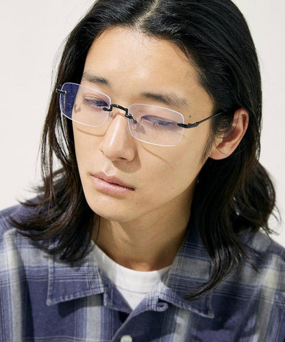 矩形無框眼鏡