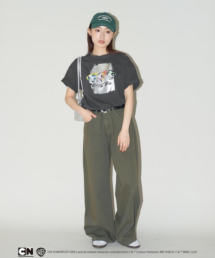 【超能力小魔女】粉色箔印花T恤