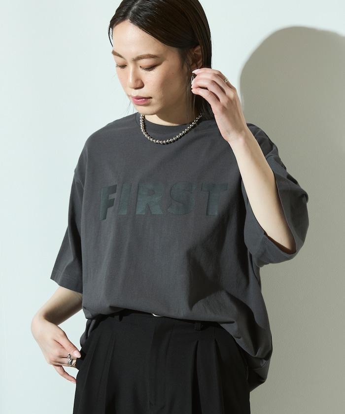 6盎司 前面標誌印花 圓領T恤 / 印花T恤 FIRST