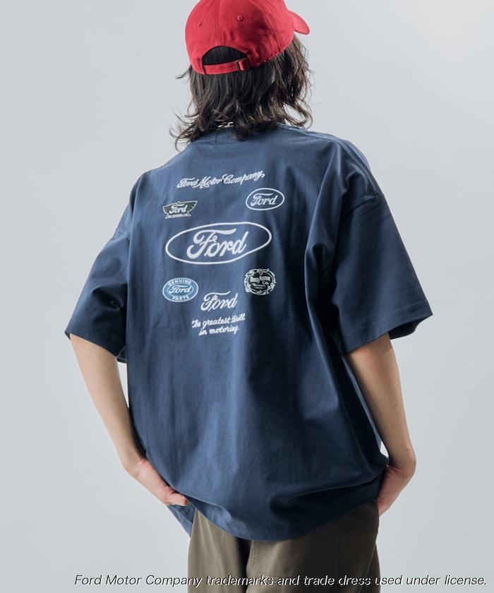 聯名 Ford 後背標誌刺繡印花T恤