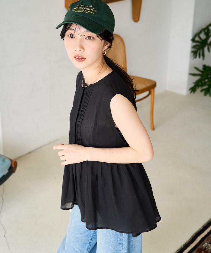 印度無袖拼褶垂褶上衣