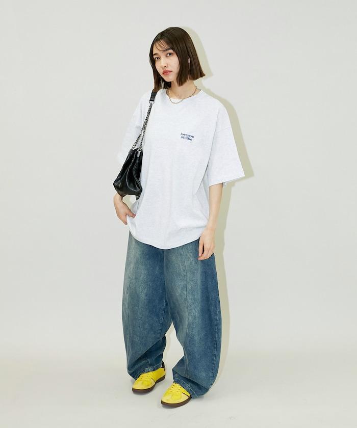 Lovepop studio 心形印花背面印花T恤