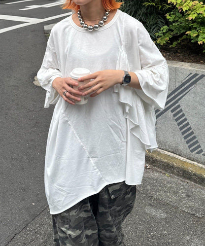 etsinta改良款荷葉邊上衣