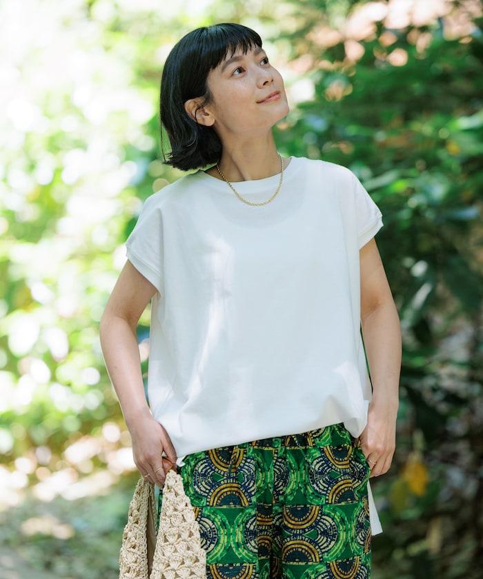 法式寬鬆袖長款上衣