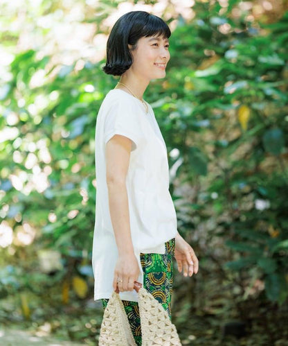 法式寬鬆袖長款上衣