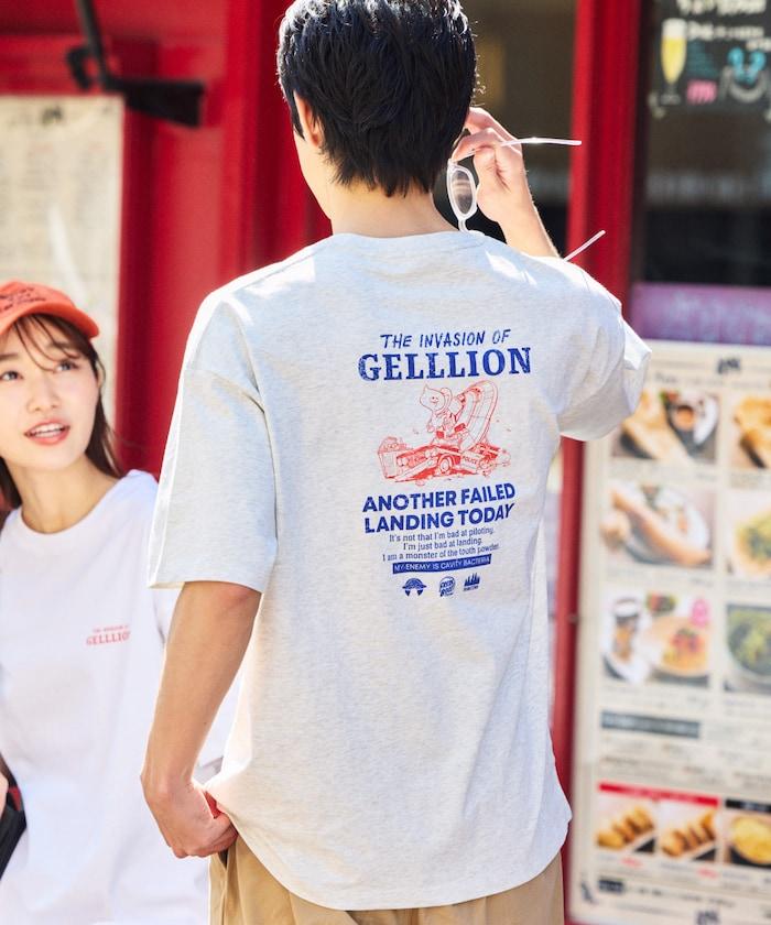 GELLLION/格里昂 舒適版後背印花圓領T恤/GEL UFO