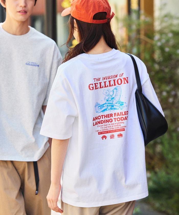 GELLLION/格里昂 舒適版後背印花圓領T恤/GEL UFO