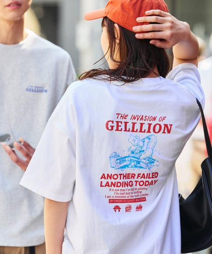 GELLLION/格里昂 舒適版後背印花圓領T恤/GEL UFO