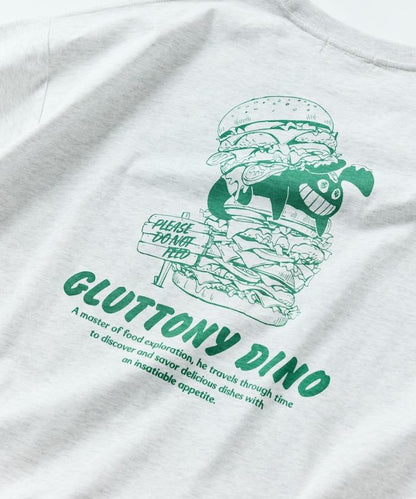 PSTER/寬鬆版後背印花圓領T恤 / Burger