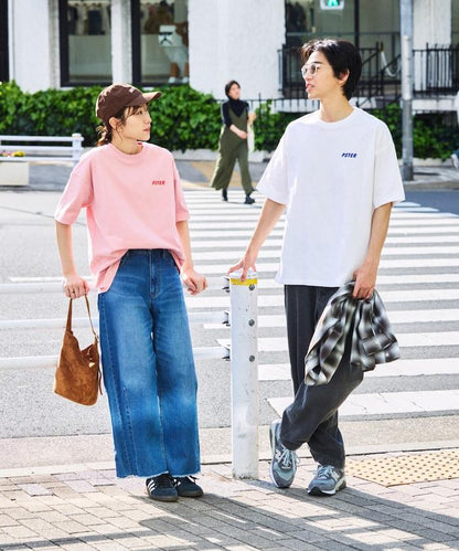 PSTER/寬鬆版後背印花圓領T恤 / Burger