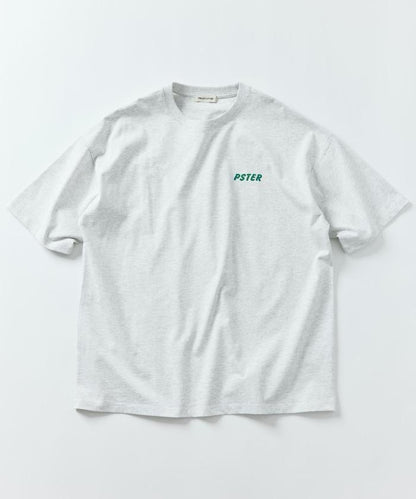PSTER/寬鬆版後背印花圓領T恤 / Burger