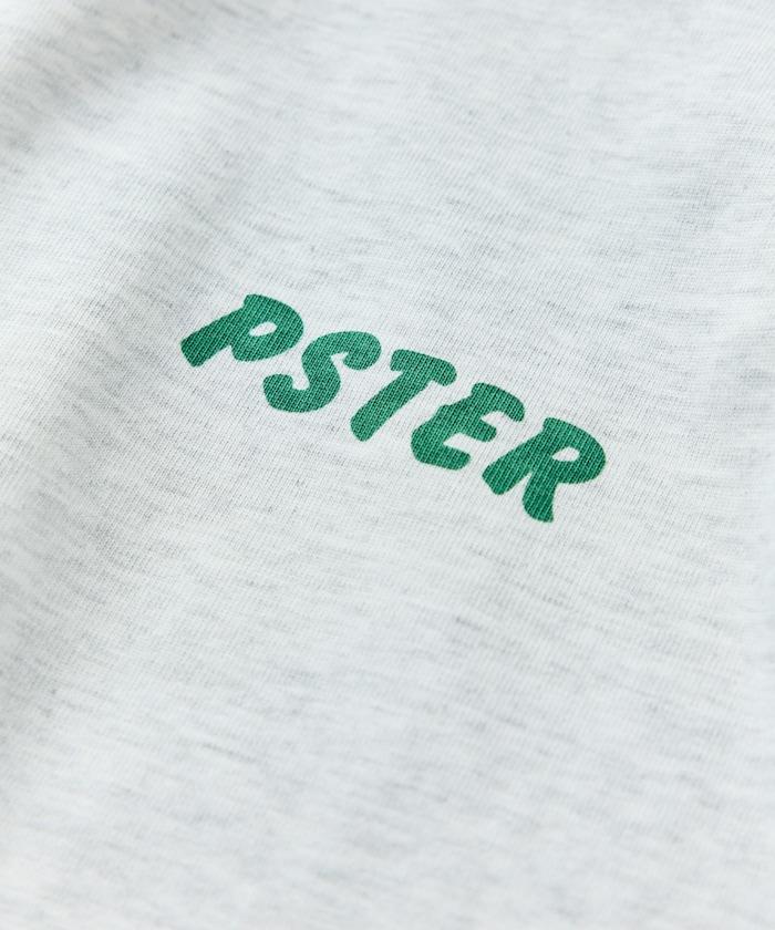 PSTER/寬鬆版後背印花圓領T恤 / Burger