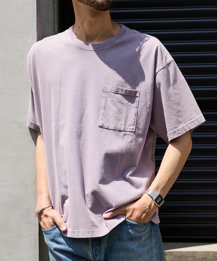 輕鬆寬鬆粉飾 短袖T恤