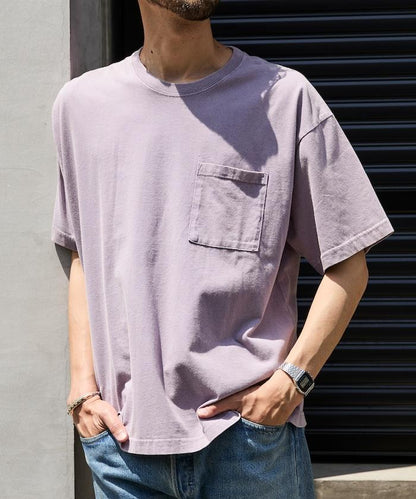 輕鬆寬鬆粉飾 短袖T恤