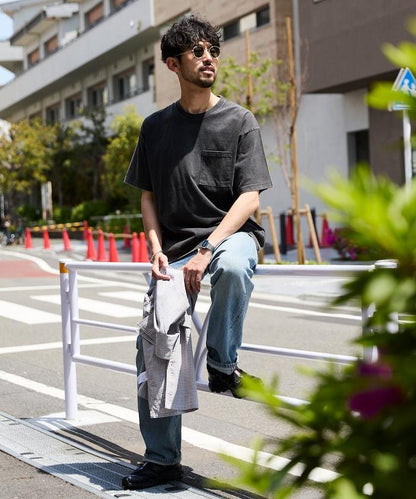 輕鬆寬鬆粉飾 短袖T恤