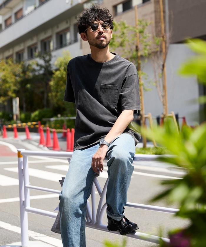 輕鬆寬鬆粉飾 短袖T恤