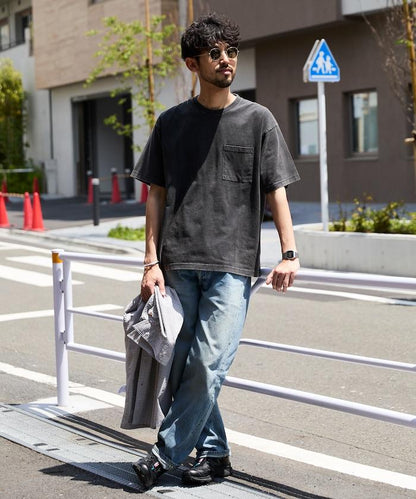 輕鬆寬鬆粉飾 短袖T恤