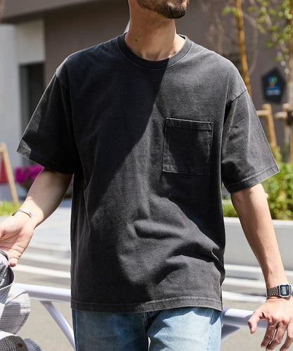 輕鬆寬鬆粉飾 短袖T恤