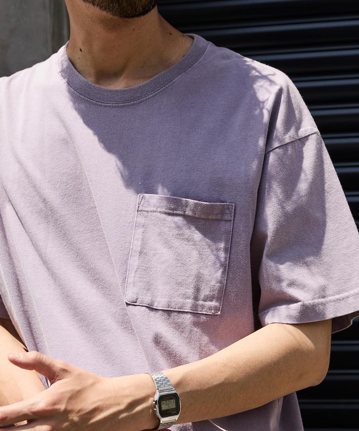 輕鬆寬鬆粉飾 短袖T恤