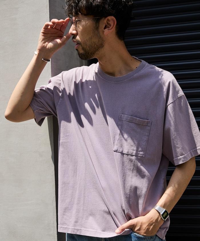 輕鬆寬鬆粉飾 短袖T恤