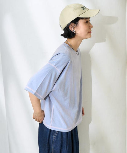 《接觸冷感》混紡寬鬆短袖T恤