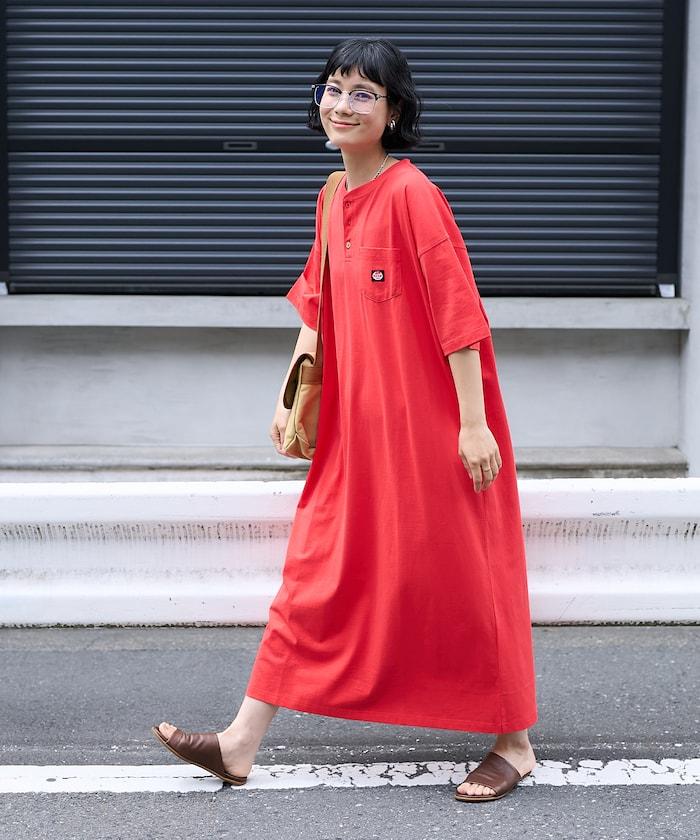 聯名 亨利領連衣裙