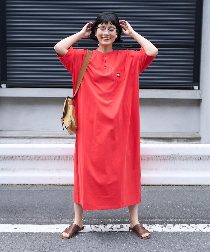 聯名 亨利領連衣裙