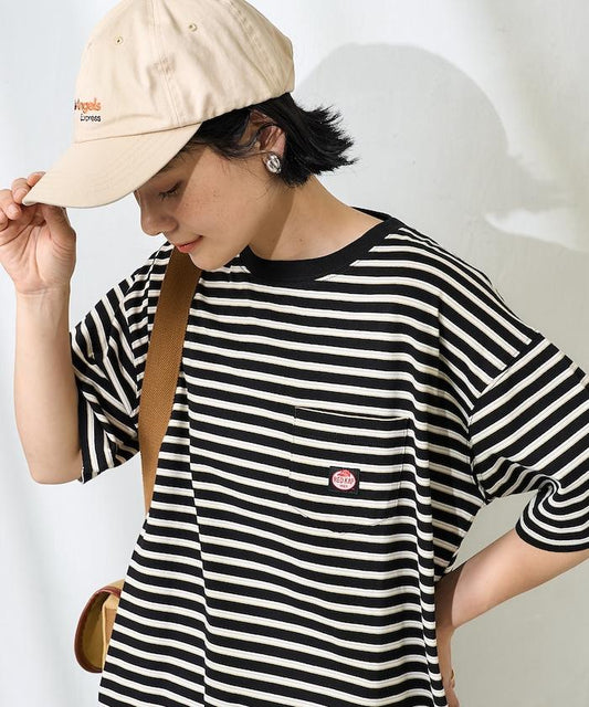 聯名 多色條紋口袋設計T恤