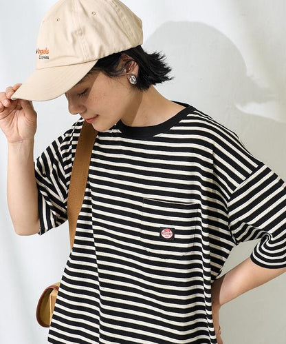 聯名 多色條紋口袋設計T恤