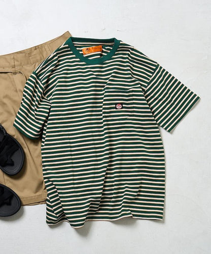 聯名 多色條紋口袋設計T恤