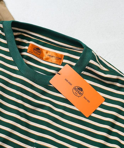 聯名 多色條紋口袋設計T恤