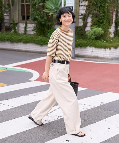 聯名 多色條紋口袋設計T恤