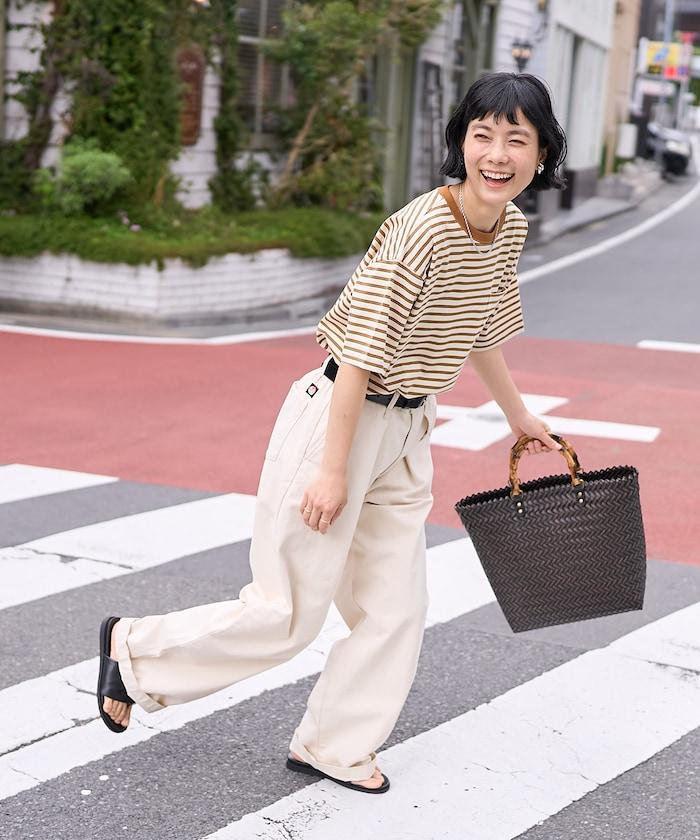 聯名 多色條紋口袋設計T恤